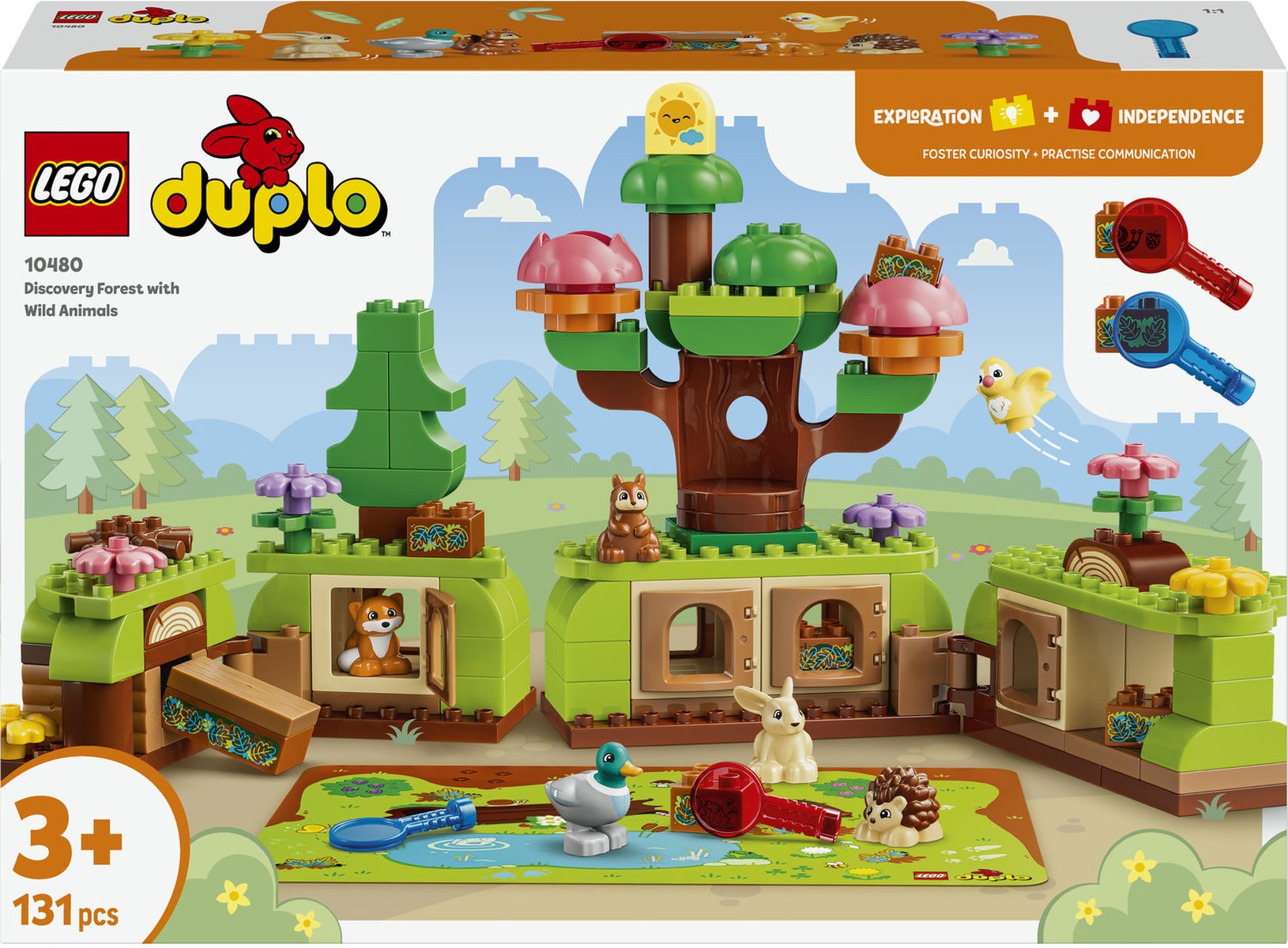 Constructor LEGO Duplo Town - Pădurea minunată cu animale sălbatice (10480) - imagine 1