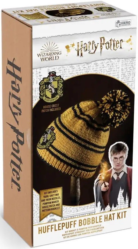 Trusa de tricotat Eaglemoss Movies: Harry Potter - Hufflepuff Bobble Hat