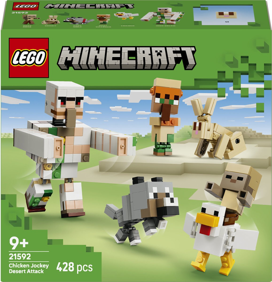 Constructor LEGO Minecraft - Atacul în deșert al jocheului de pui (21592) - imagine 1