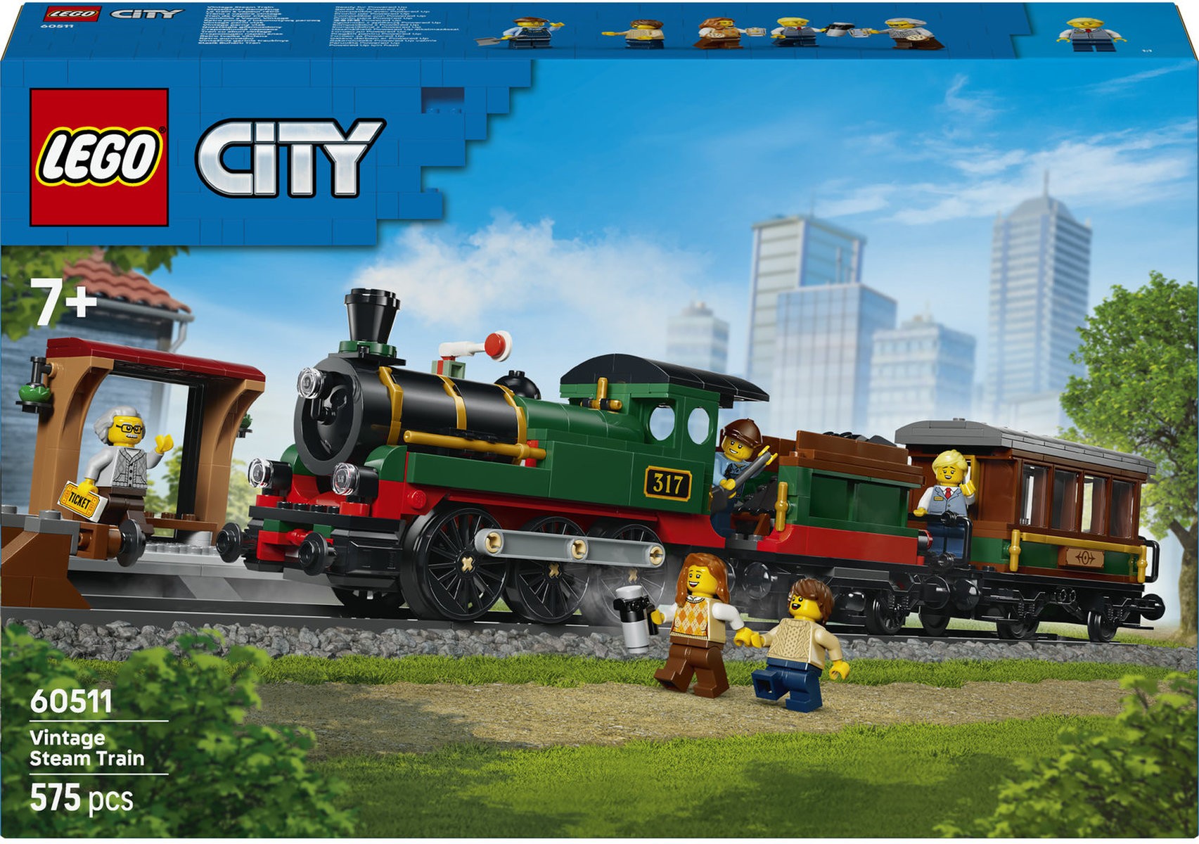 Constructor LEGO City - Tren cu aburi retro (60511) - imagine 1