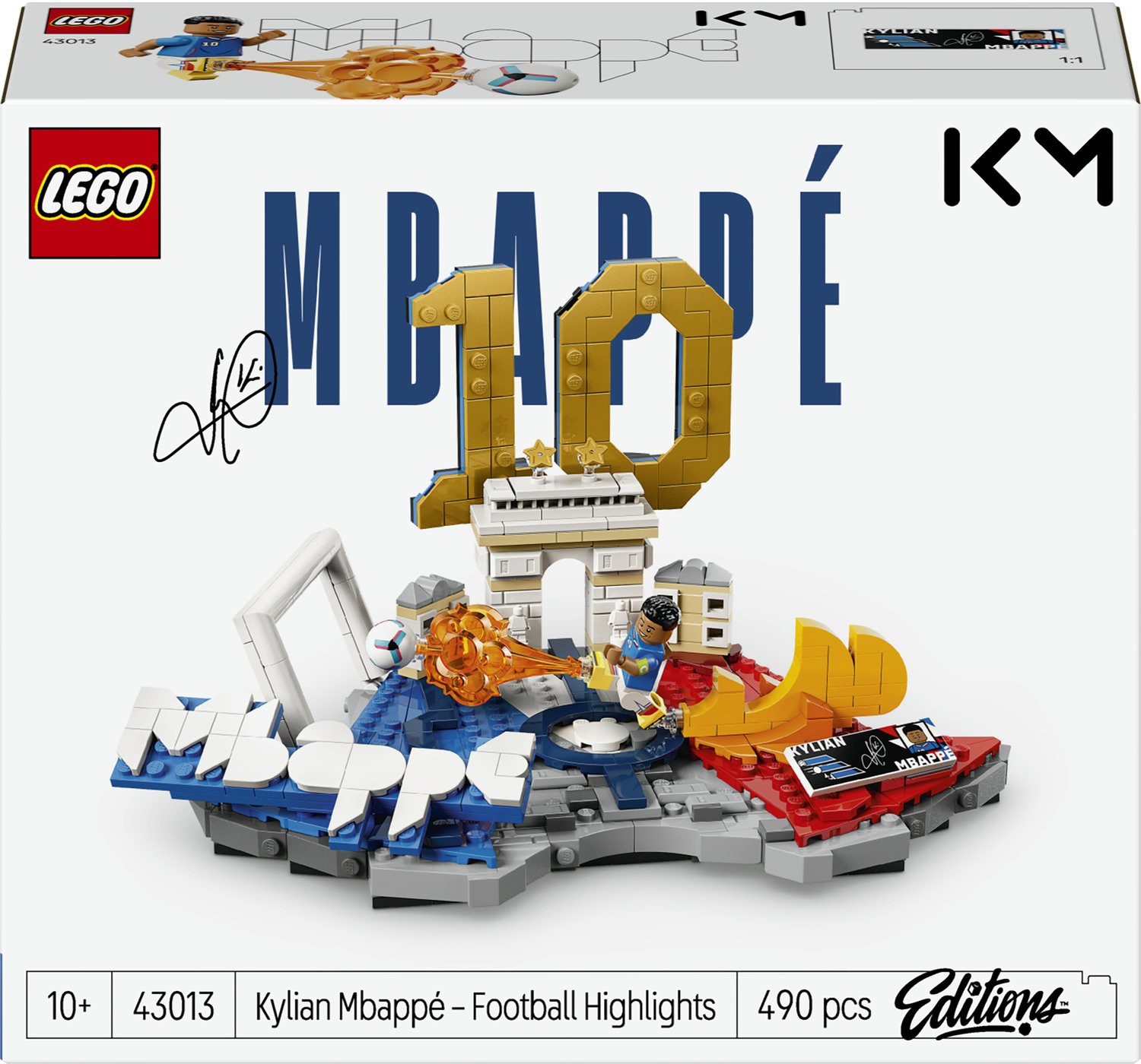 Constructor LEGO Football - Accente de fotbal: Kylian Mbappé (43013) - imagine 1