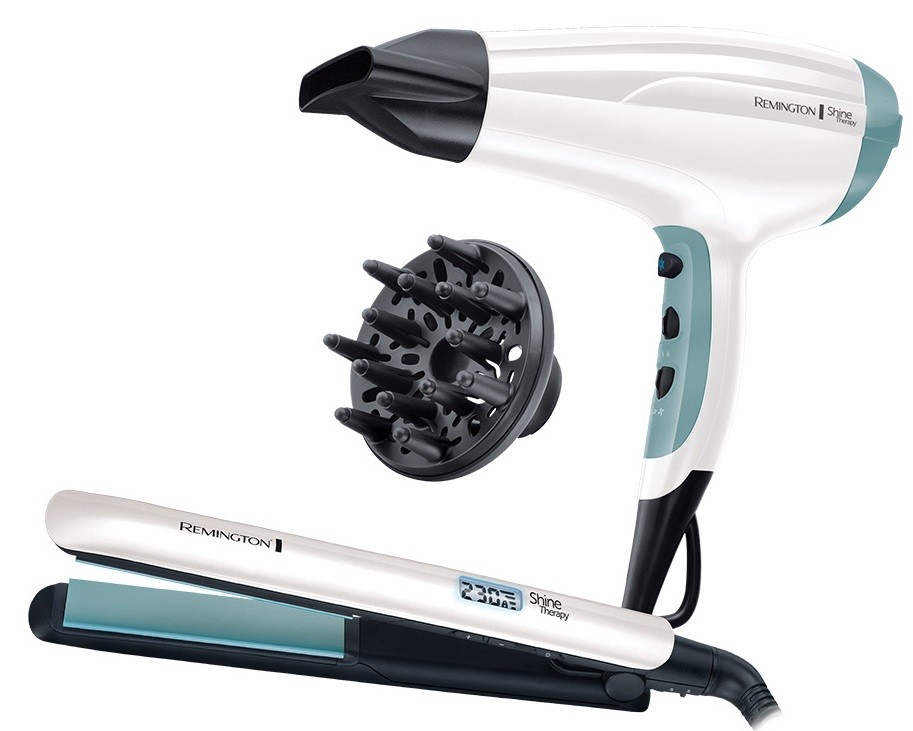 Set pentru păr Remington - S8500GP, acoperire ceramică, albă