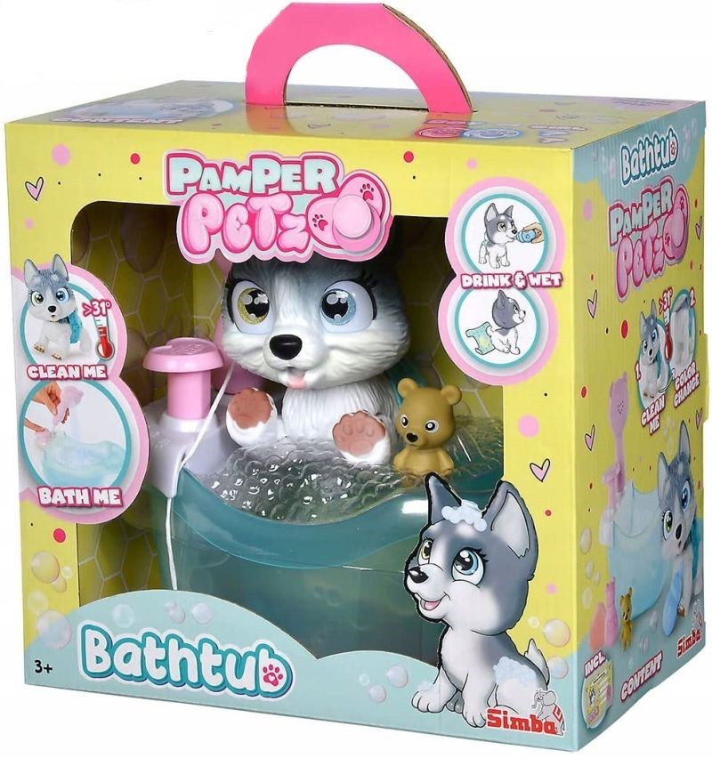 Set de joc Simba toys Pamper Petz - Husky cu scutec | Ozone.ro