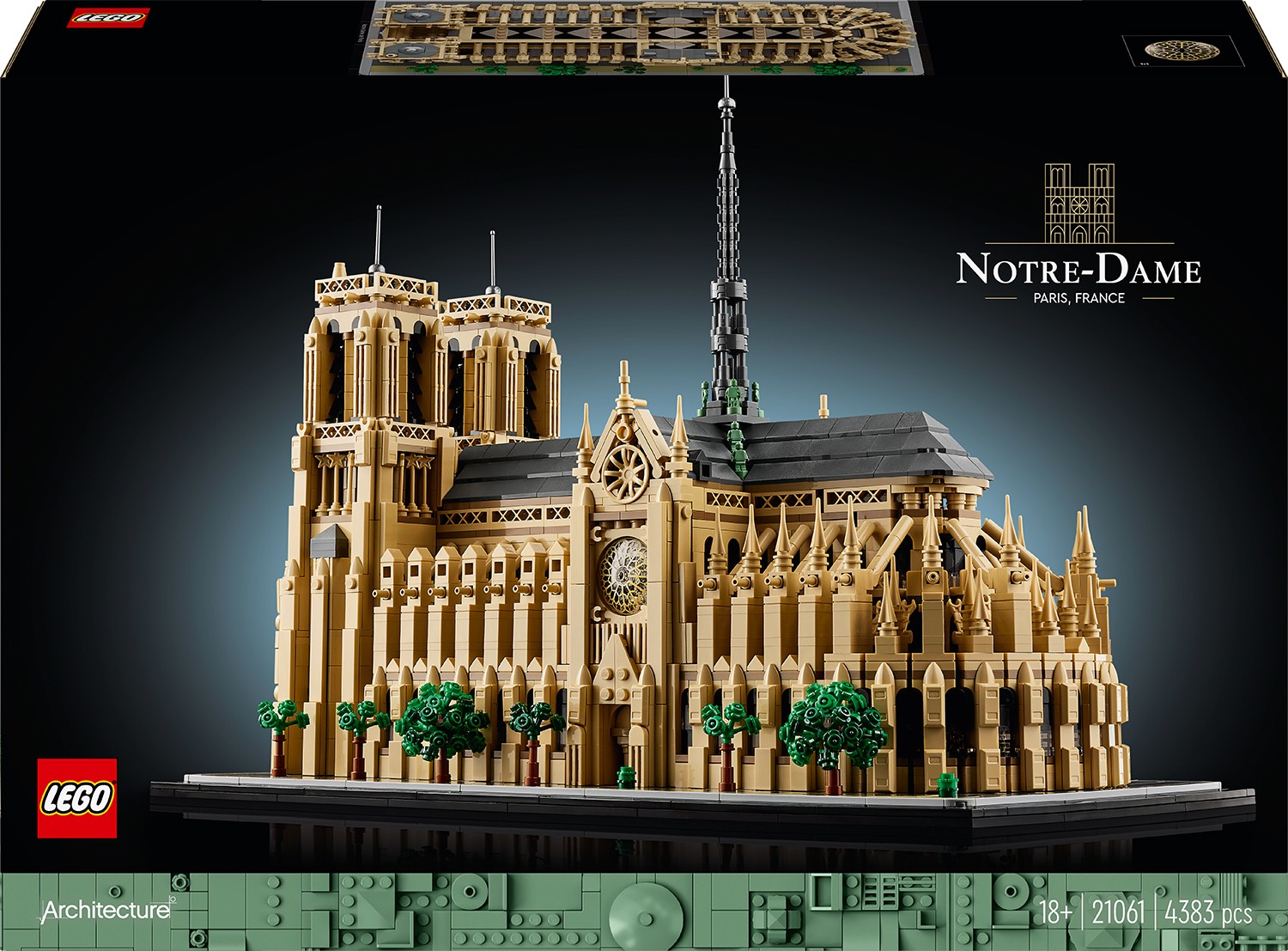 Constructor LEGO Architecture - Catedrala Notre Dame (21061