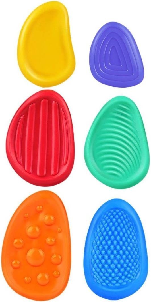 Set de jucării senzoriale Smart Baby - Pietre tactile, 6 buc - imagine 1