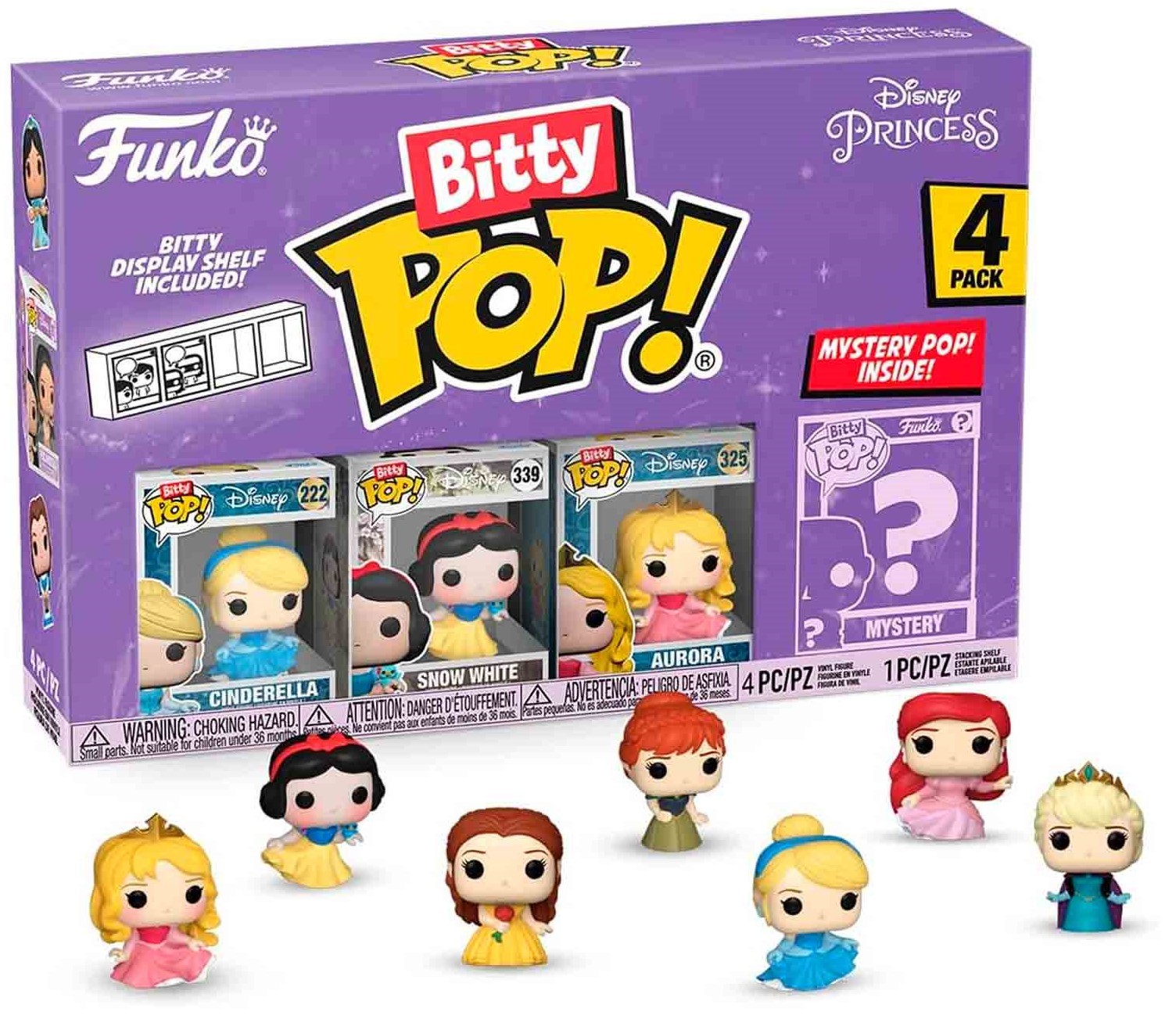 Set mini figurine Funko Bitty POP!: Disney Princess - 4-Pack
