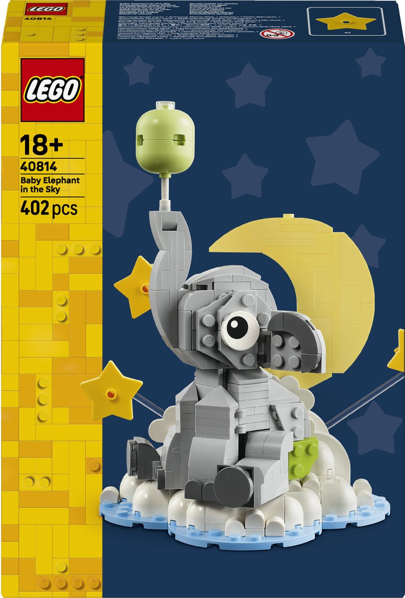 Constructor LEGO Iconic - Elefănțel în cer (40814) - imagine 1