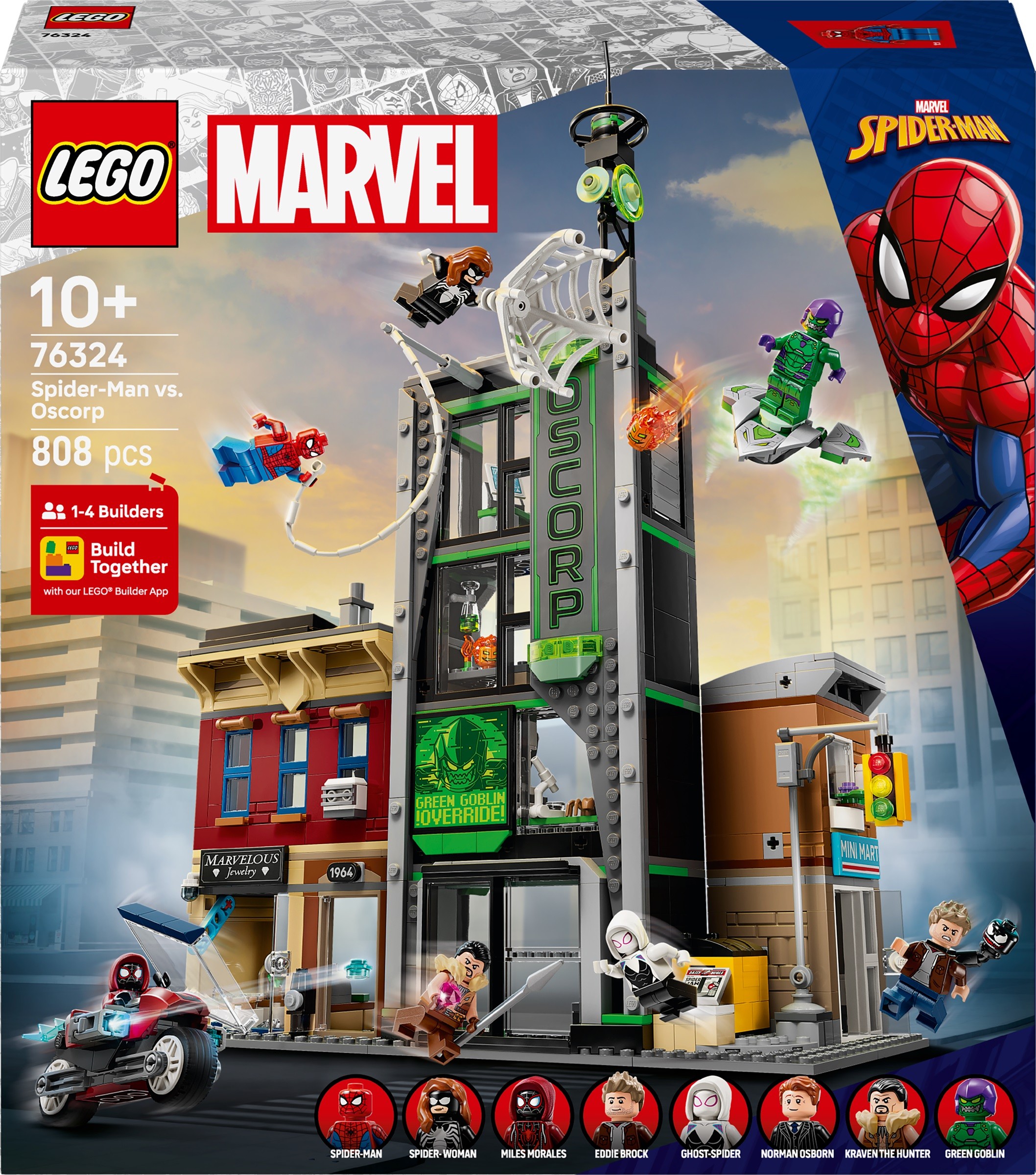 Constructor LEGO Marvel -Spider-Man vs. Ozcorp(76324) | Ozone.ro