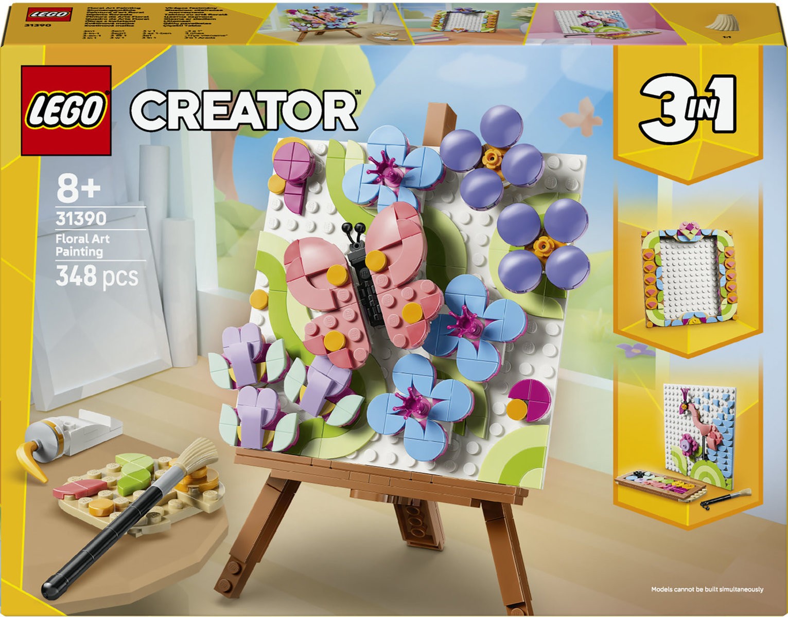 Constructor LEGO Creator 3 în 1 - Pictură cu decor floral(31390)
