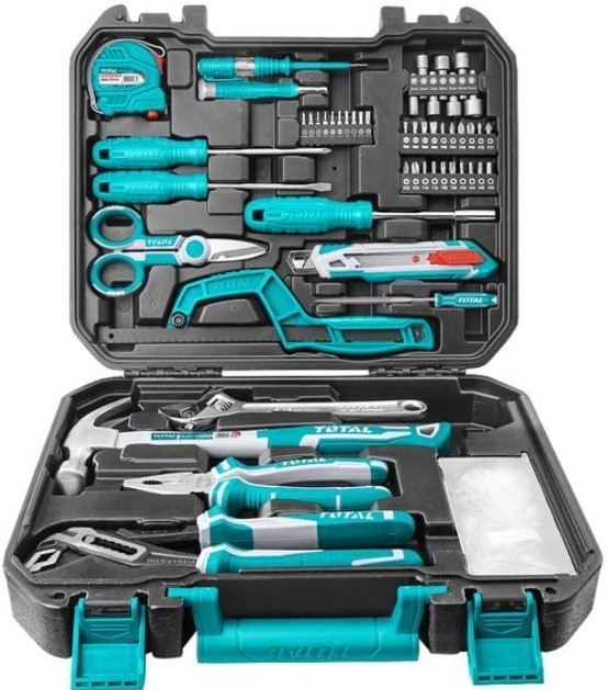 Set scule într-o cutie din PVC TOTAL - 130 piese | Ozone.ro