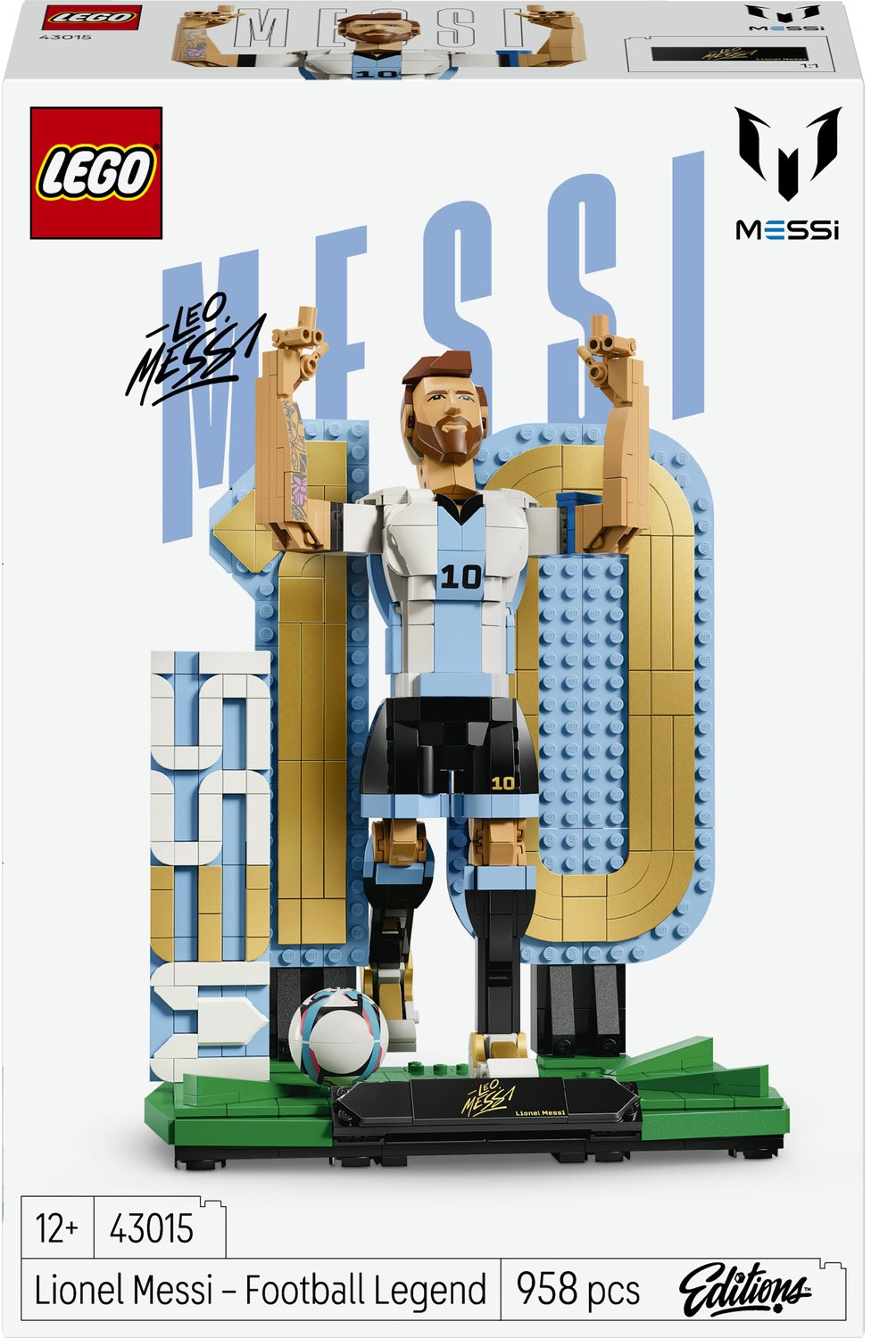 Constructor LEGO Football - Legenda fotbalului: Lionel Messi (43015)