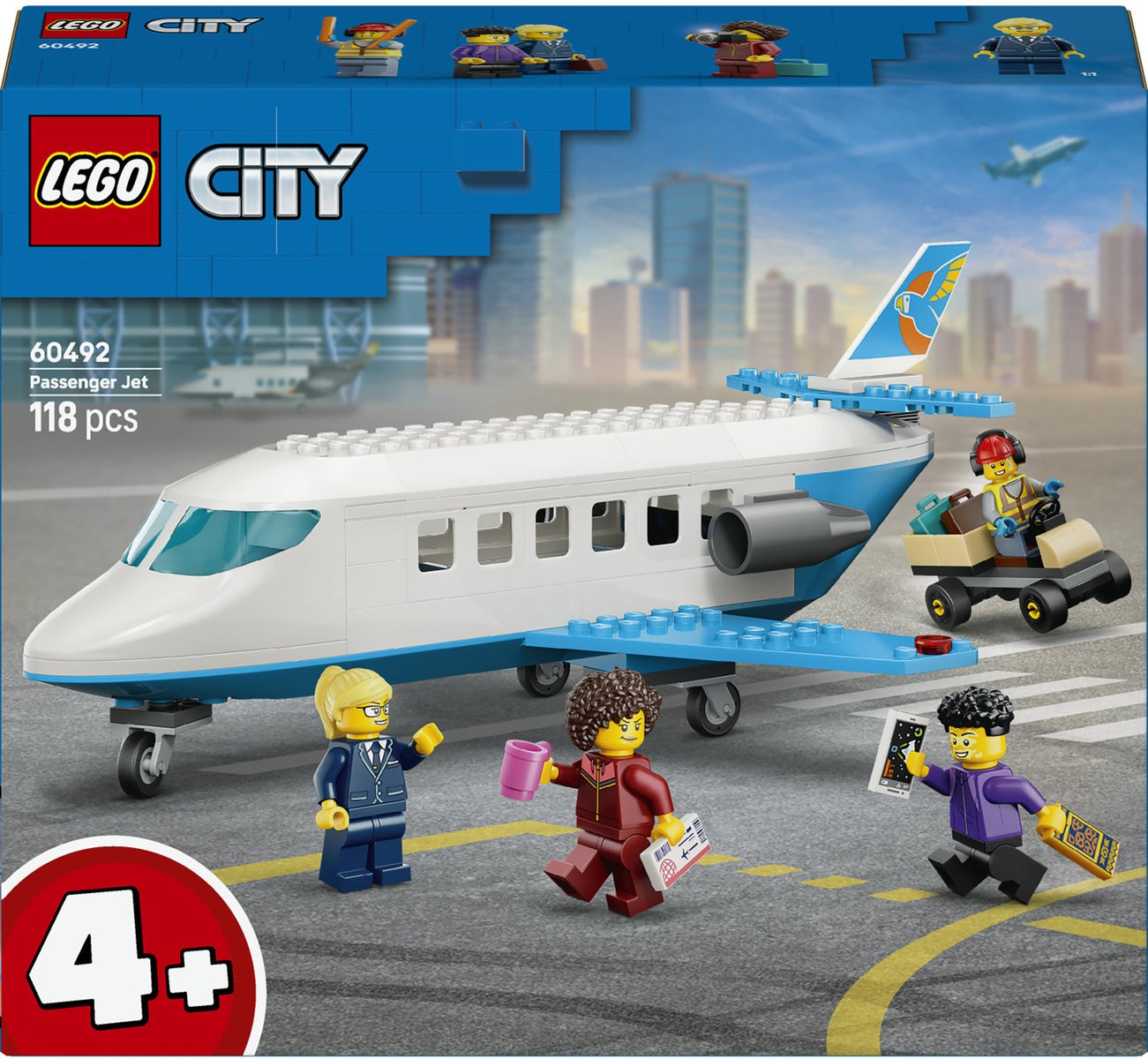 Constructor LEGO City - Avion de pasageri(60492) - imagine 1