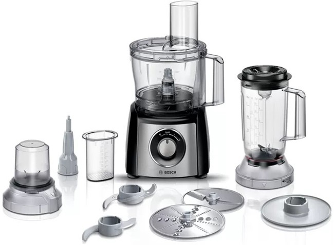 Robot de bucătărie Bosch - MultiTalent 3 MCM3501M, 800 W, 2.3l, negru