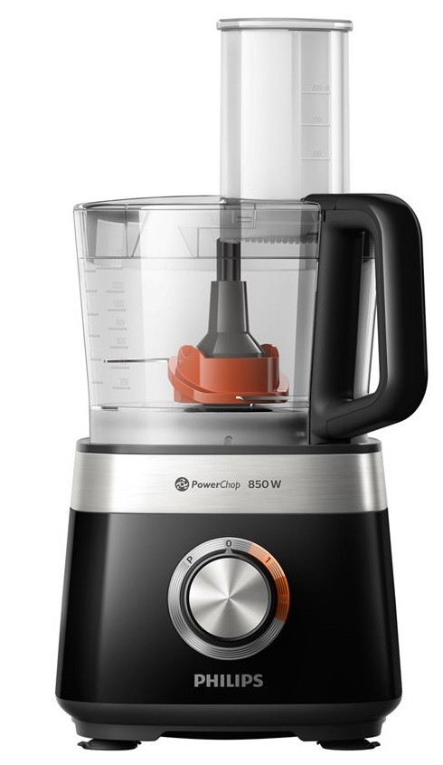 Robot de bucătărie Philips - HR7530/10, 850W, 3 vitezi, 2.1 l, negru - imagine 1