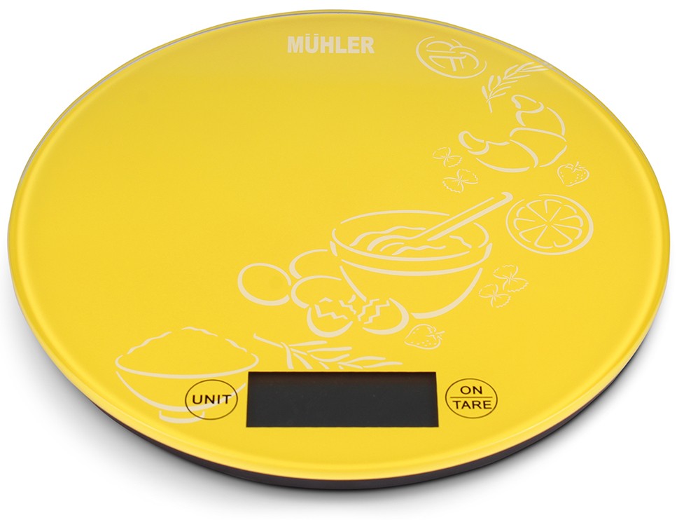 Cântar de bucătărie Muhler - KSC-2026R, 5 kg, galben