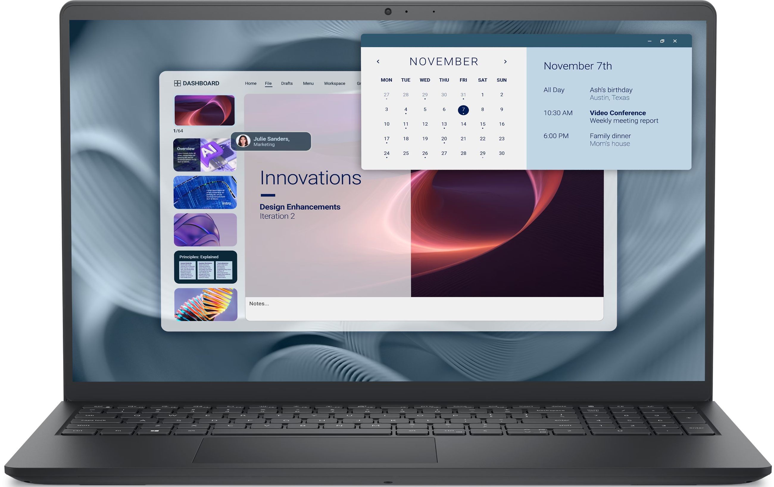 Dell - Pro 15 Essential PV15250, 15.6'', FHD, i7, 32GB/512GB - imagine 1