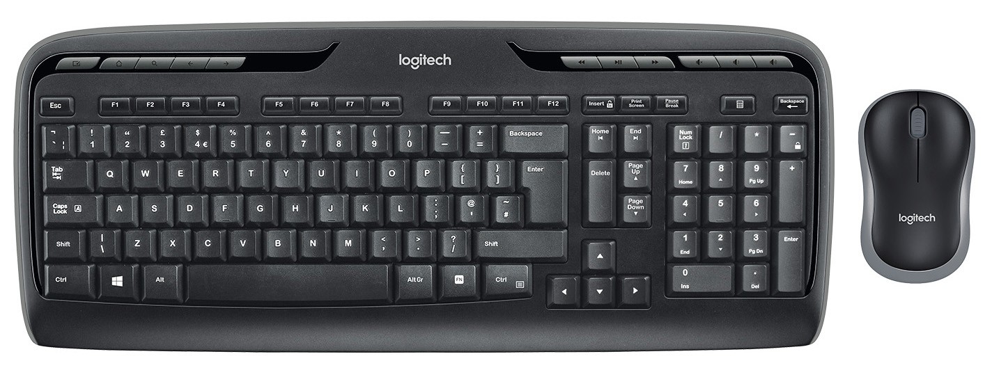 Set wireless Logitech MK330 - negru/gri