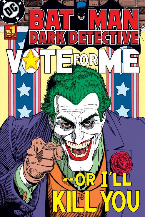 DC Comics (The Joker – Vote For Me) 40x59cm MDF Wooden Wall Art Print main image 0