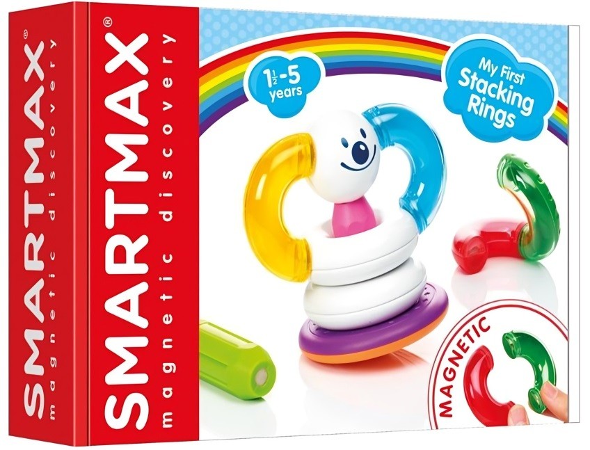 Constructor magnetic Smart Games - Aranjează inelele, 12 piese