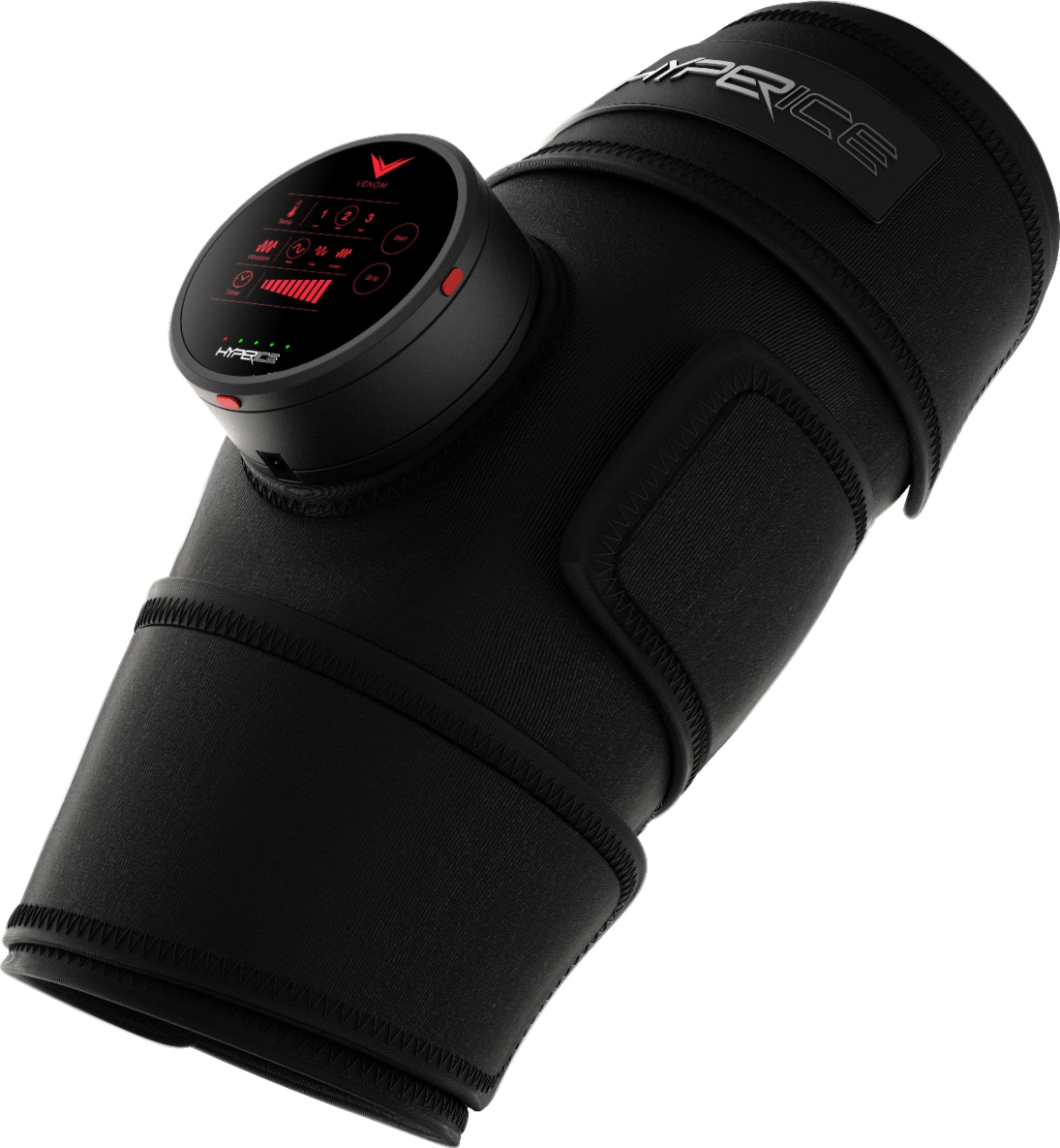 Aparat de masaj pentru picioare Hyperice - Venom Leg, 3 viteze, negru