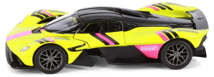 Mașină metalică Kinsmart - Aston Martin Valkyrie Livery Edition, 1:36, galbenă - imagine 1