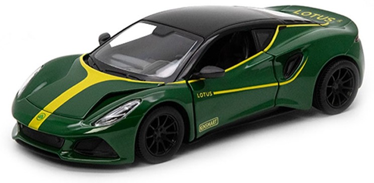 Cărucior metalic Kinsmart Heritage Edition - Lotus Emira, 1:34, verde