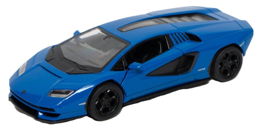 Mașinuță metalică Kinsmart - Lamborghini Countach LPI 800-4, 1:36, albastru