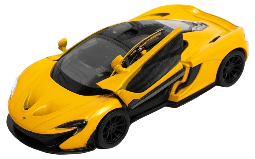 Carucior metalic Kinsmart - McLaren P1, 1:36, galben - imagine 1