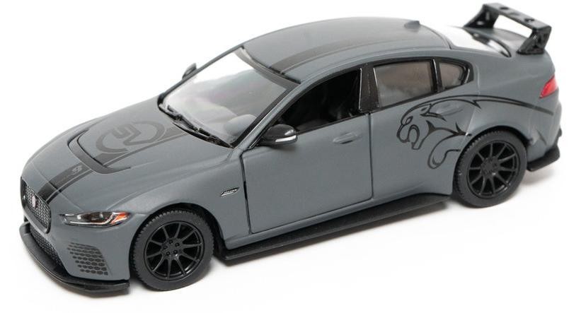 Cărucior metalic Kinsmart - Jaguar XE SV Project 8 2018, 1:36, grafit
