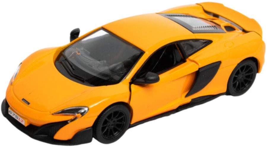 Mașinuță metalică Kinsmart - McLaren 675LT, 1:36, portocaliu - imagine 1