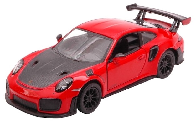 Carucior metalic Kinsmart - Porsche 911 GT2 RS, 1:36, roșu-negru - imagine 1