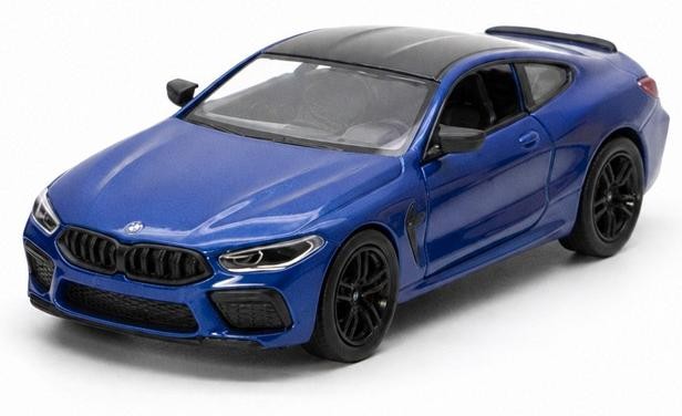 Mașină metalică Kinsmart - BMW Competition Coupe, 1:34, albastră - imagine 1