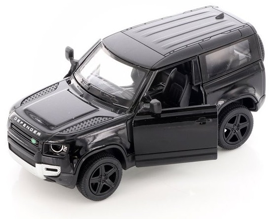 Mașinuță metalică Kinsmart - Land Rover Defender 90, 1:36, negru - imagine 1