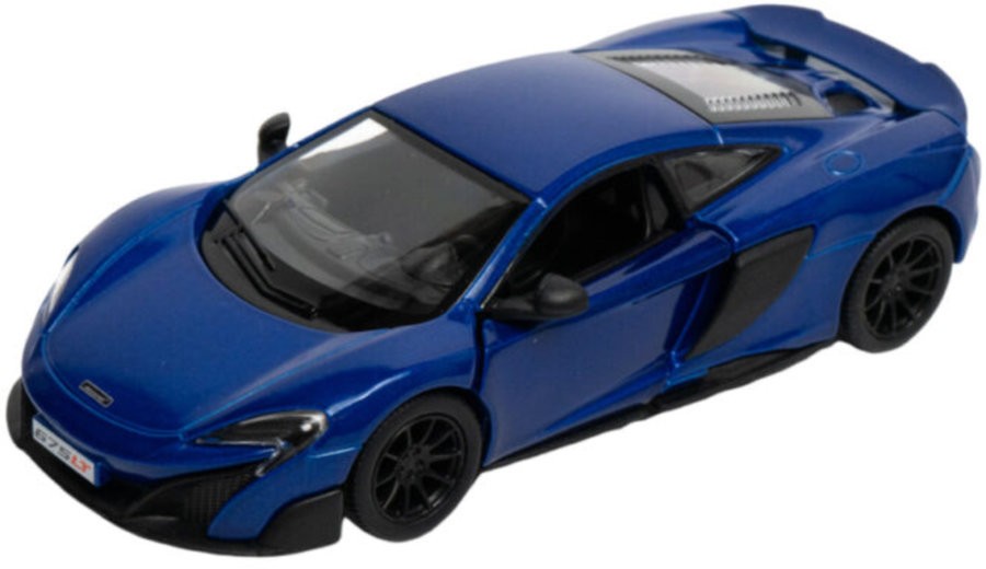 Mașinuță metalică Kinsmart - McLaren 675LT, 1:36, albastru - imagine 1