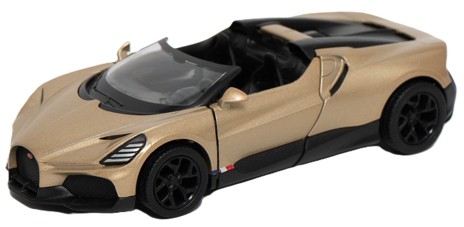 Carucior metalic Kinsmart - Bugatti Mistral, 1:36, auriu - imagine 1