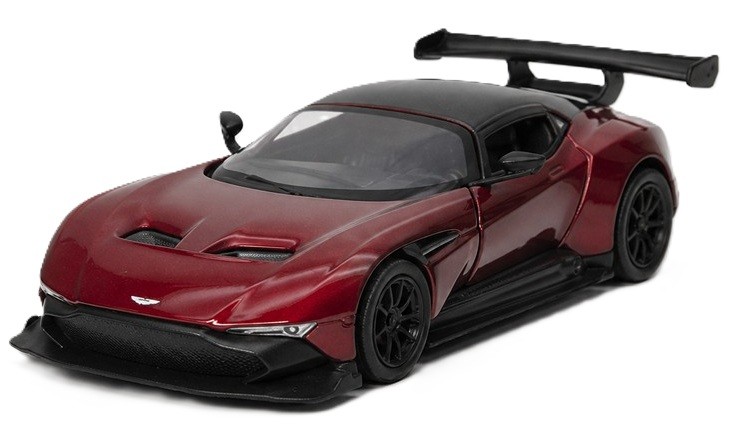 Cărucior metalic Kinsmart - Aston Martin Vulcan, 1:38, bordo - imagine 1