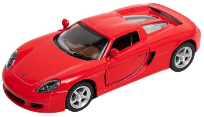 Cărucior metalic Kinsmart - Porsche Carrera GT, 1:36, roșu