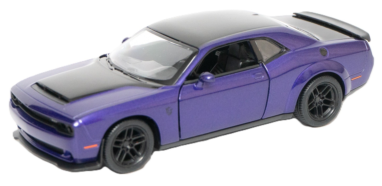 Mașinuță metalică Kinsmart - 2023 Dodge Challenger SRT Demon 170, 1:40, violet - imagine 1