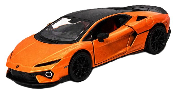 Metallică Kinsmart - Lamborghini Temerario, 1:38, portocalie - imagine 1