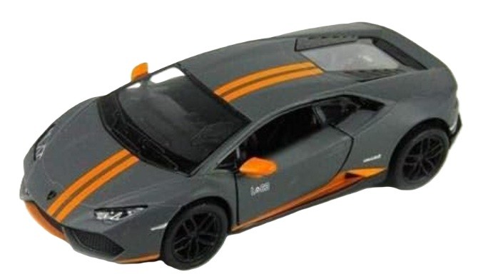 Mașină metalică Kinsmart - Lamborghini Huracan LP-610-4, 1:36, gri - imagine 1