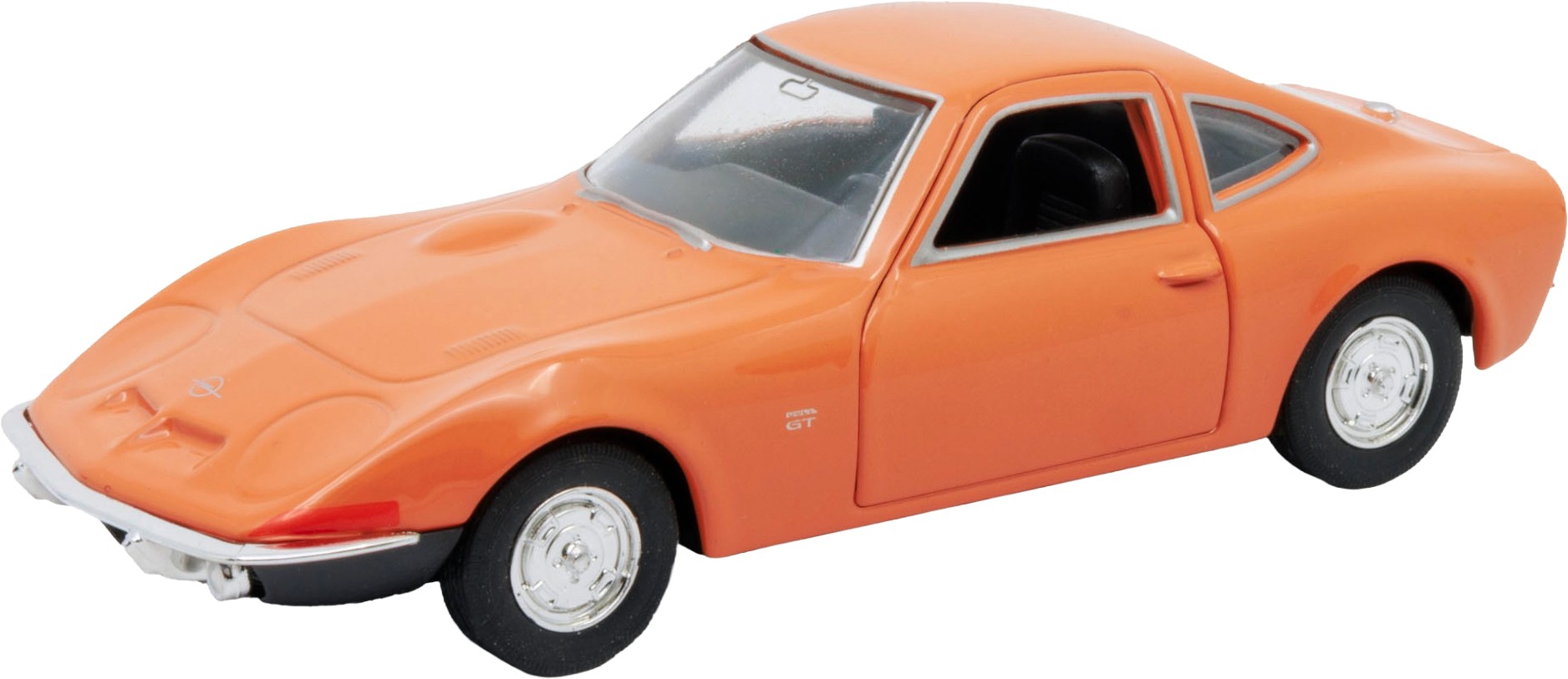 Mașină metalică Welly - Opel GT, portocaiu, 1:34 | Ozone.ro