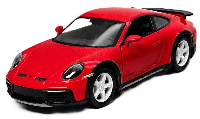 Cărucior metalic Kinsmart - Porsche 911 GT2 RS, 1:36, roșu - imagine 1