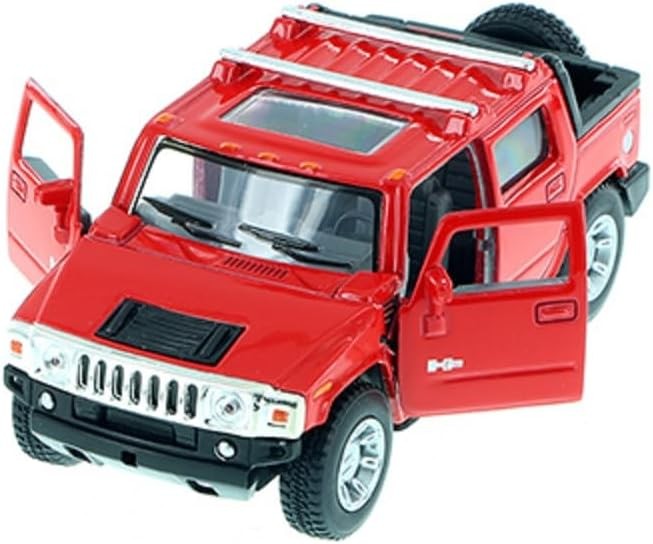 Carucior metalic Kinsmart - Hummer H2, 1:36, roșu - imagine 1