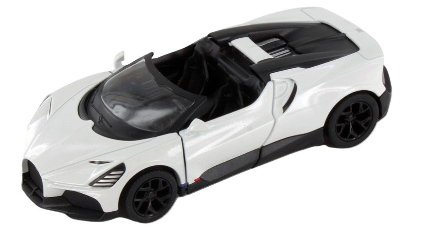 Carucior metalic Kinsmart - Bugatti Mistral, 1:36, alb