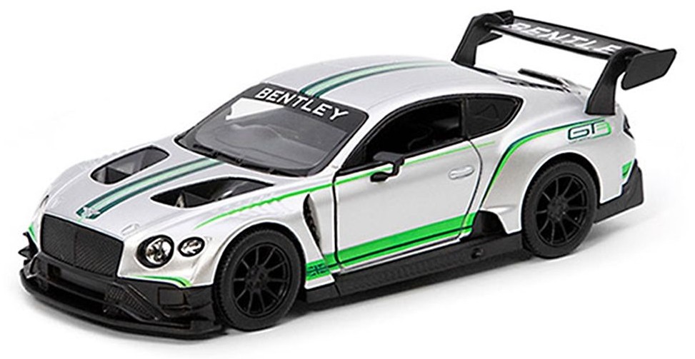 Mașinuță metalică Kinsmart - Bentley Continental GT, 1:38, gri - imagine 1