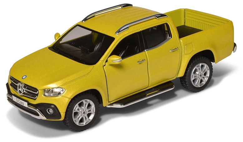 Carucior metalic Kinsmart - Mercedes-Benz X-Class, 1:42, auriu