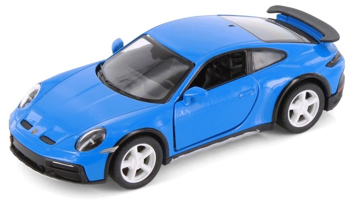 Cărucior metalic Kinsmart - Porsche 911 GT2 RS, 1:36, albastru - imagine 1