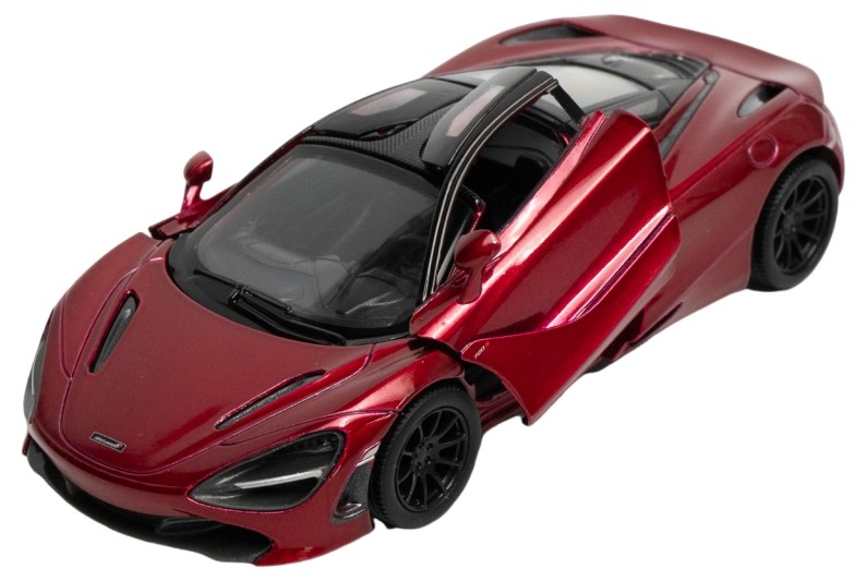 Mașinuță metalică Kinsmart - McLaren 720S, 1:36, bordo - imagine 1