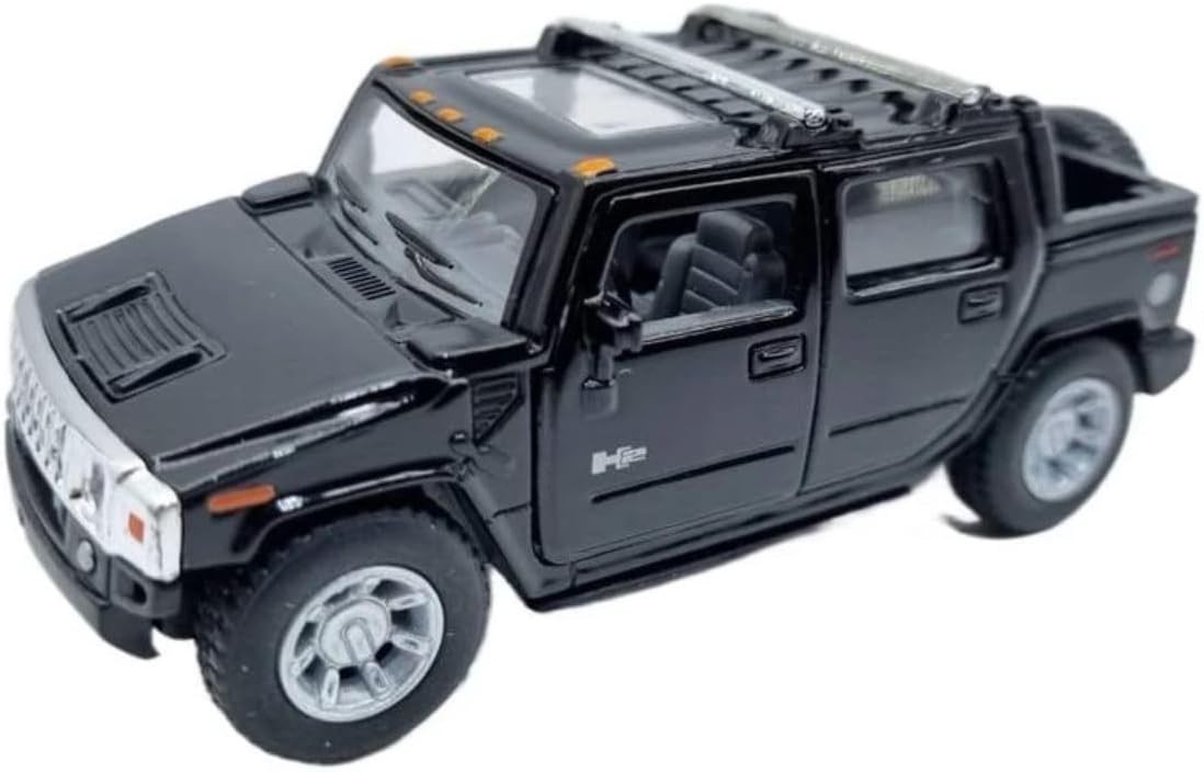 Carucior metalic Kinsmart - Hummer H2, 1:36, negru