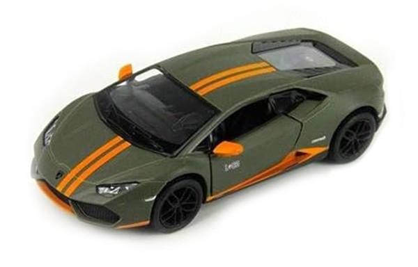 Mașină metalică Kinsmart - Lamborghini Huracan LP-610-4, 1:36, kaki - imagine 1